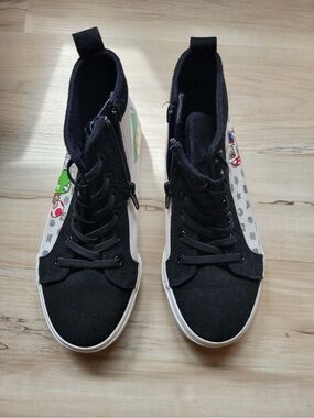 Nintendo Black Kids' High-Top Sneaker with Mario